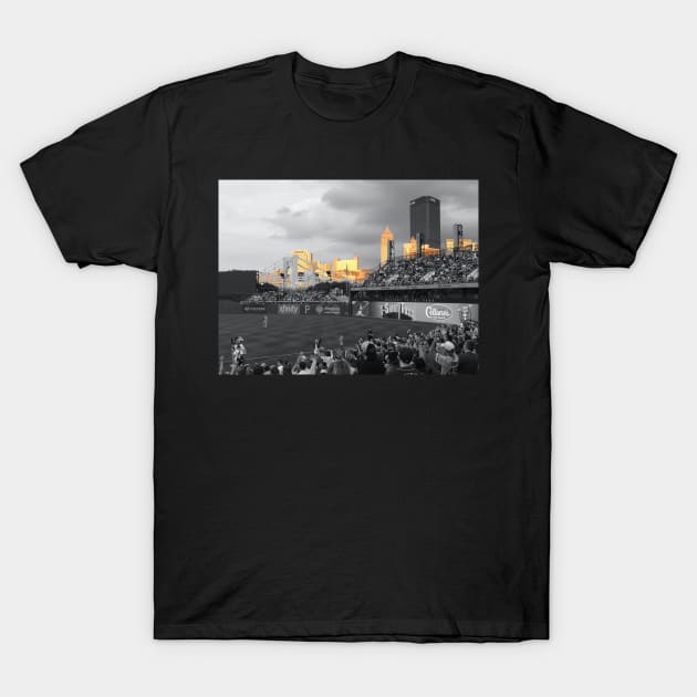 Black and Gold City T-Shirt by Imagery